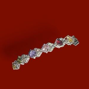 Tennis bracelet with Multicolor Gemstone